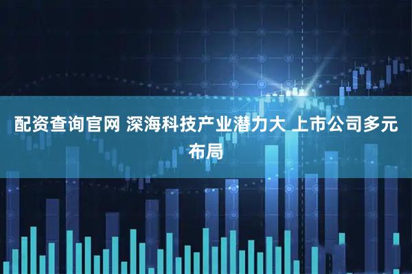 配资查询官网 深海科技产业潜力大 上市公司多元布局